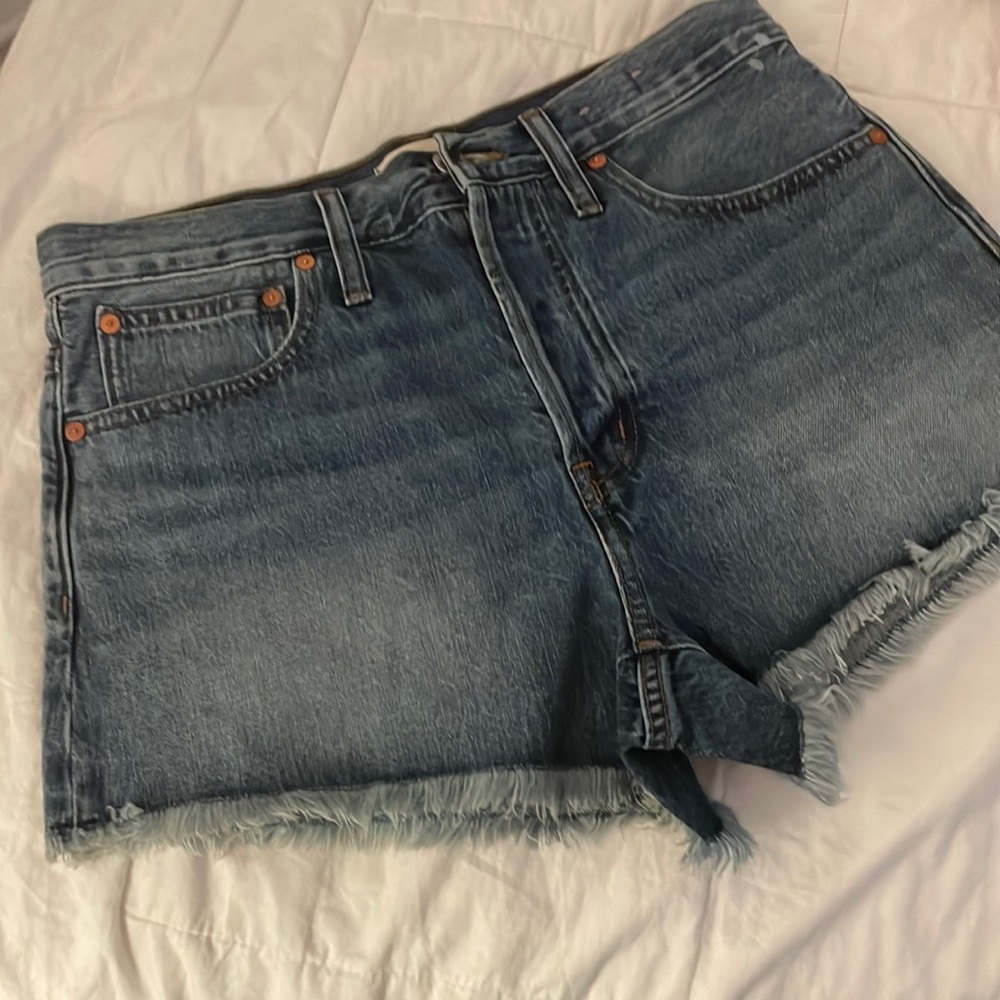 NEW Madewell Relaxed Denim Shorts in Berriman Wash